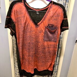 FOX RACING Super thin vintage look tee shirt. EUC sz L